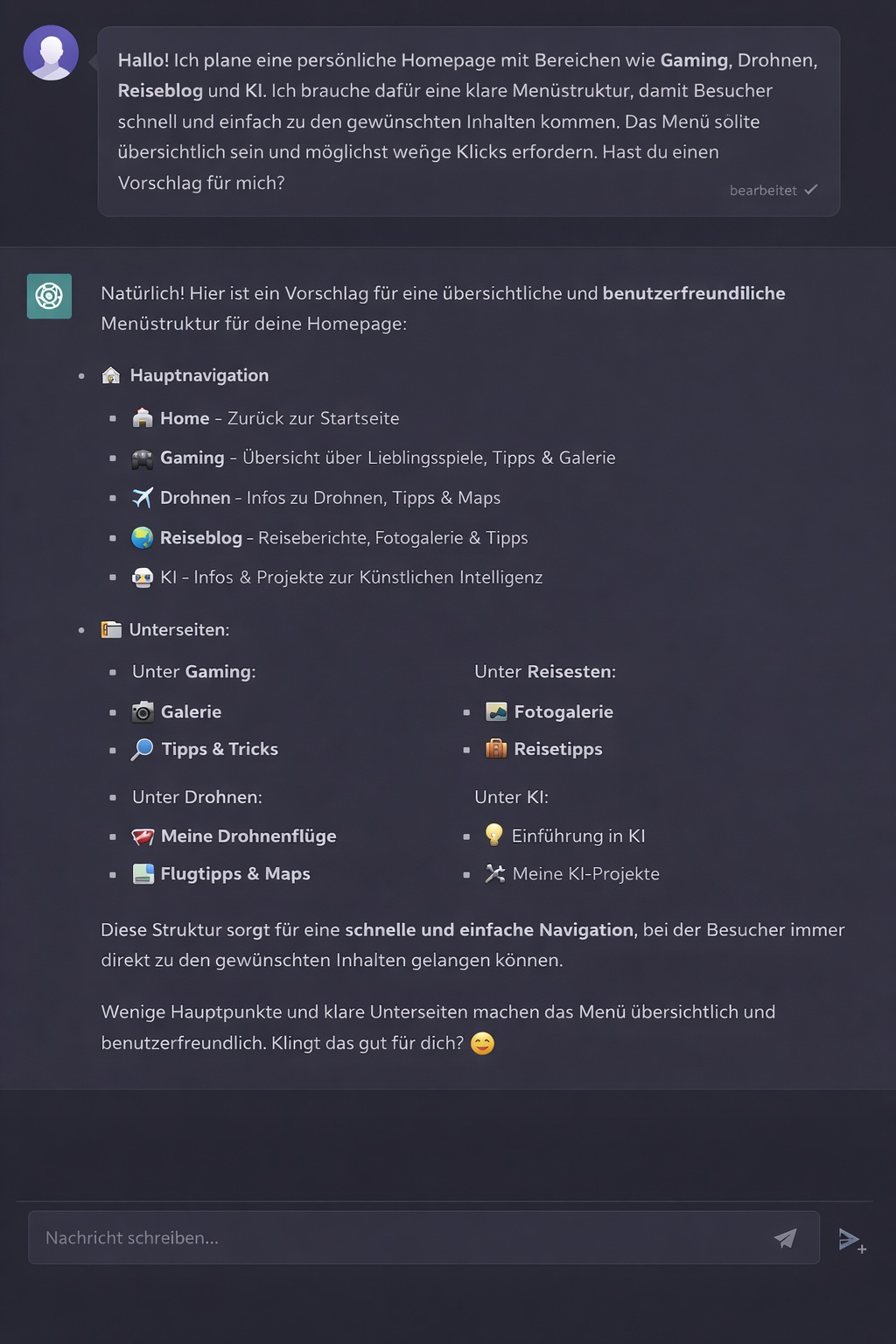 Navigation Planung mit KI