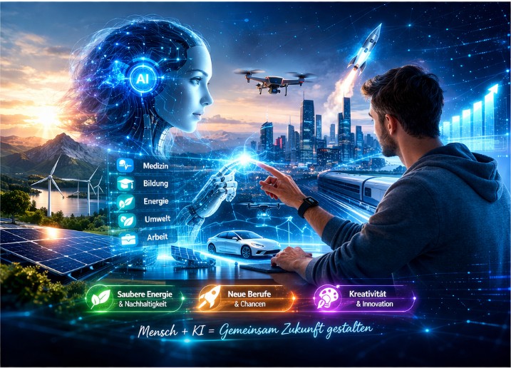Mensch und KI gestalten gemeinsam Zukunft, Innovation und neue Chancen