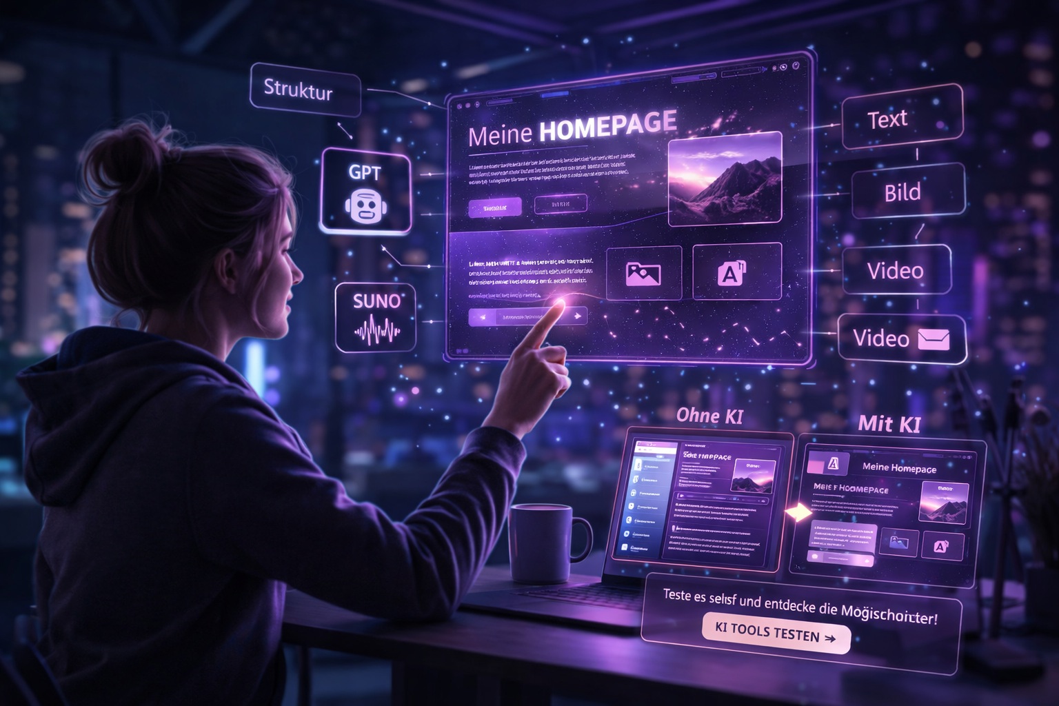 KI bei der Homepage-Erstellung