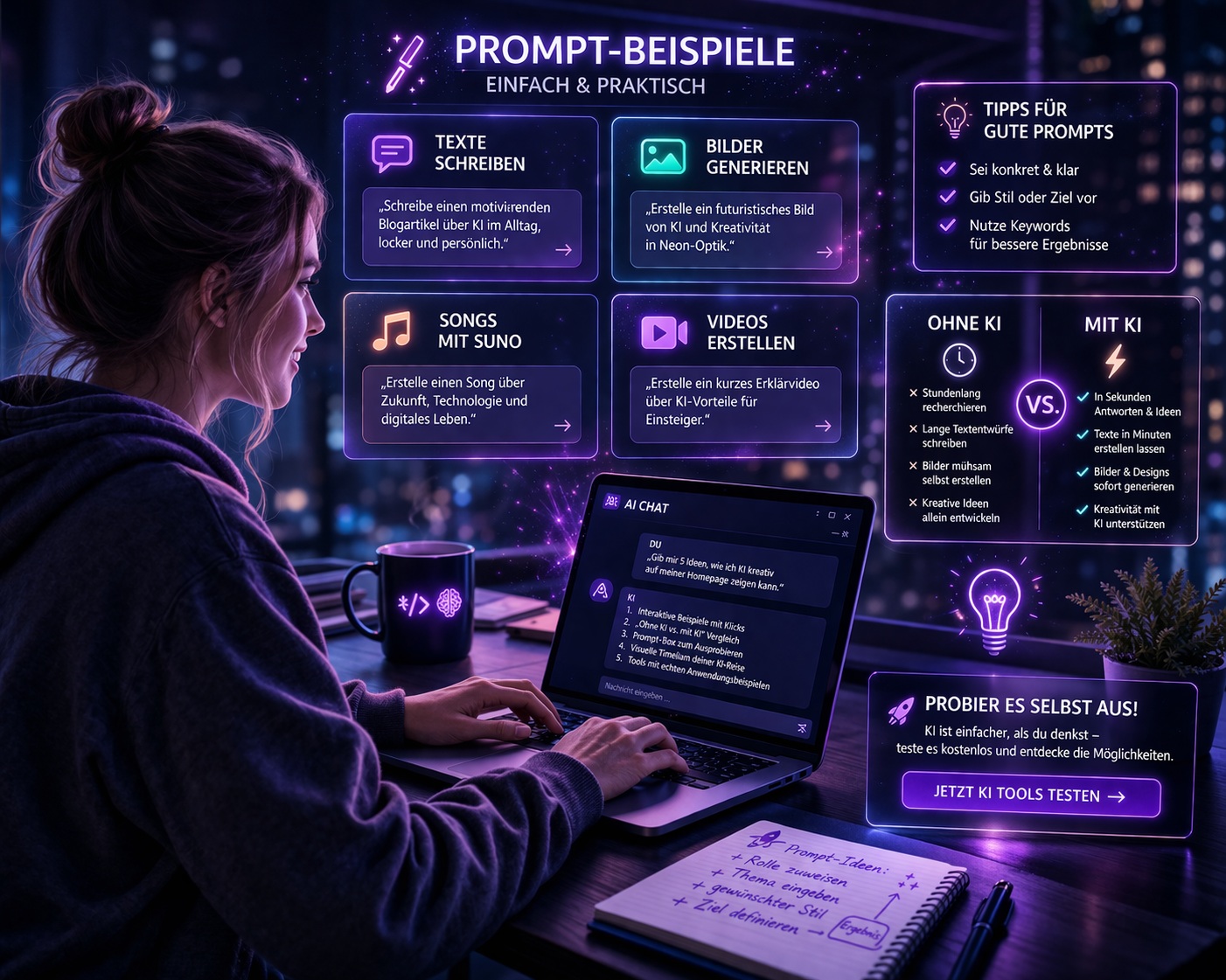 Prompt-Beispiele für KI