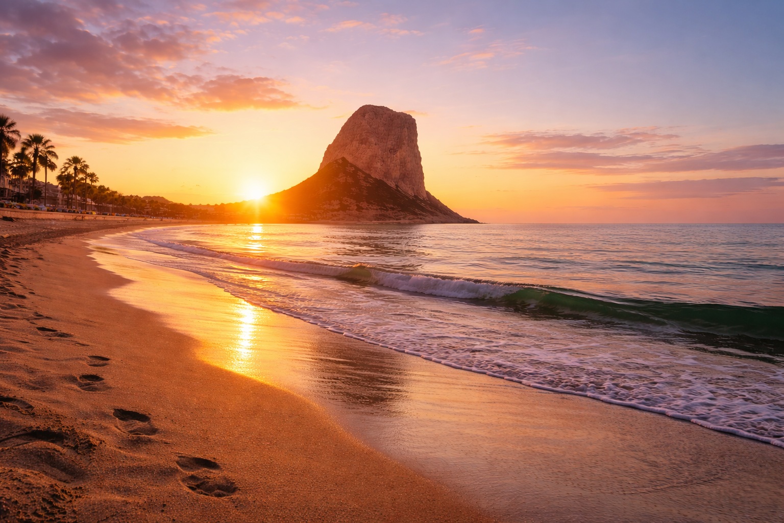 Sonnenaufgang am Fossa Beach